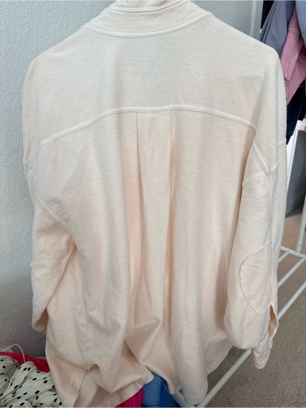 Free People Soft Cream Button-Front sweater Jacket - Picture 4 of 4